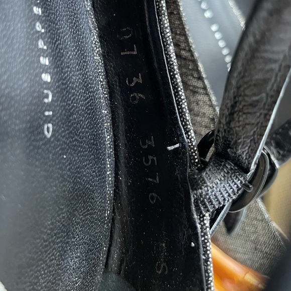 Giuseppe Zanotti Pewter Peep Toe Heels - Picture 4 of 13